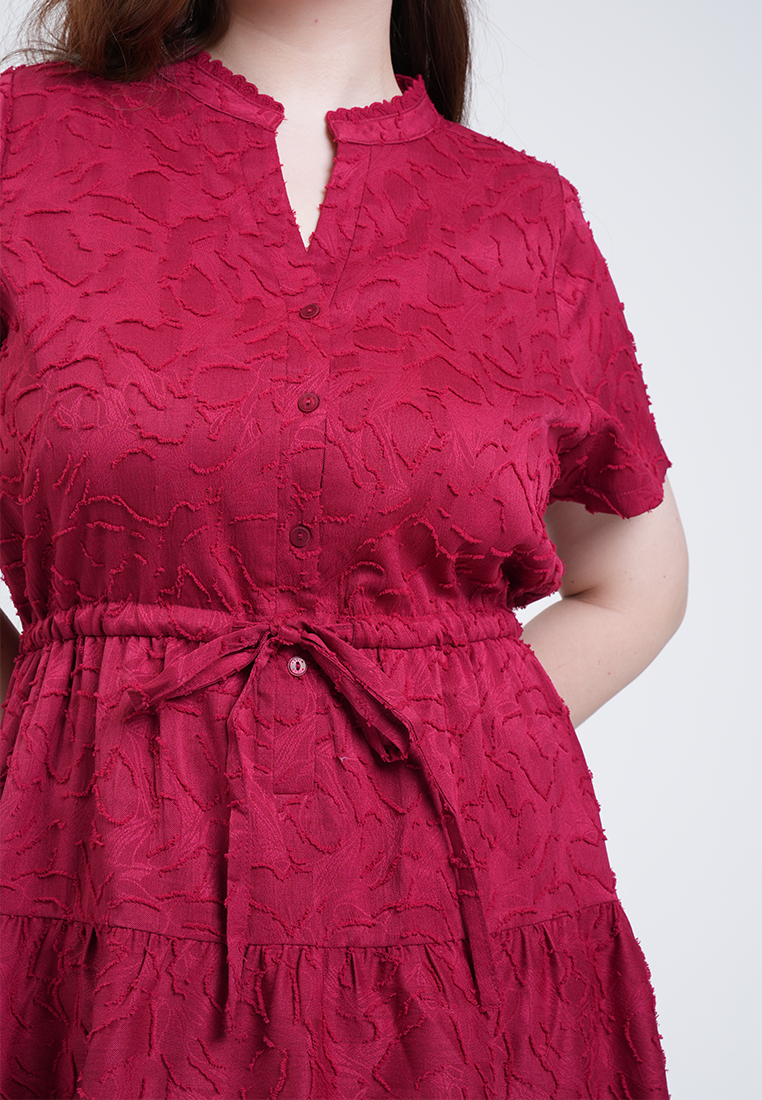 Milly Plus Size Emma Textured A-line Dress