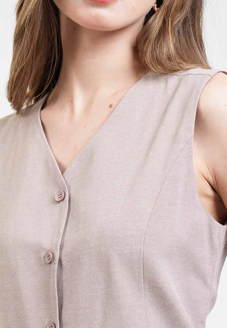 Karina Buttoned Dropwaist Dress