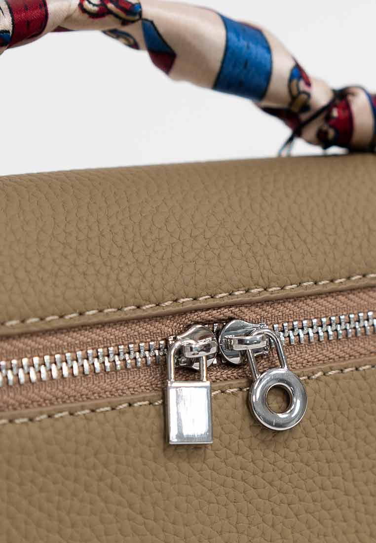Lilly Top Handle Bag With Scarf Detail