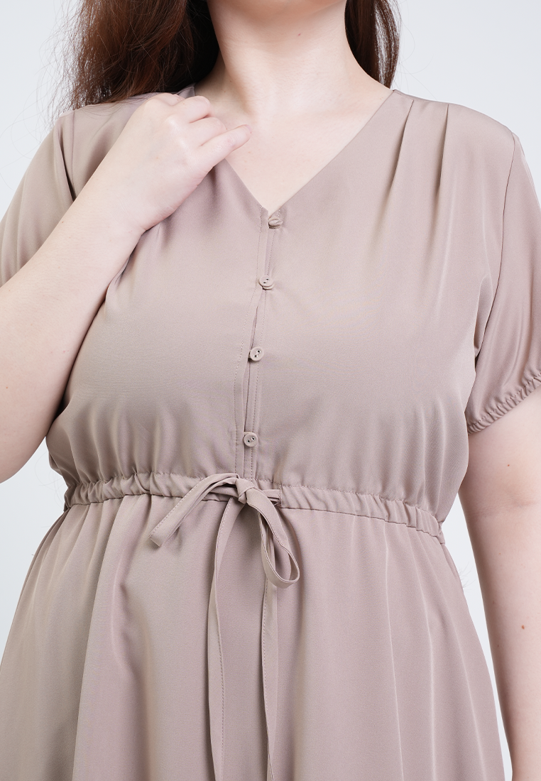 Milly Plus Size Thea Tiered Midi A-line Dress