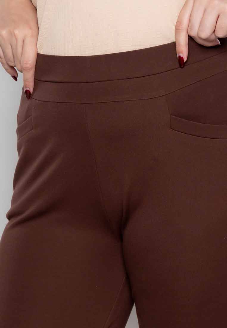 Milly Plus Size Zetta Spandex Pants with Pockets