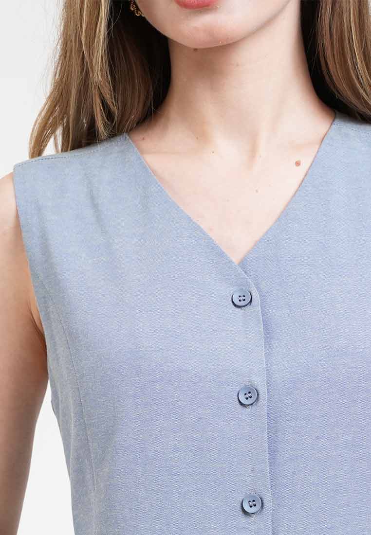 Karina Buttoned Dropwaist Dress