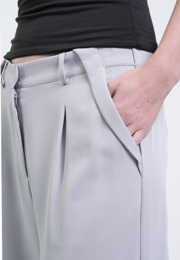 Marcelle Wide-Leg Pleated Pants