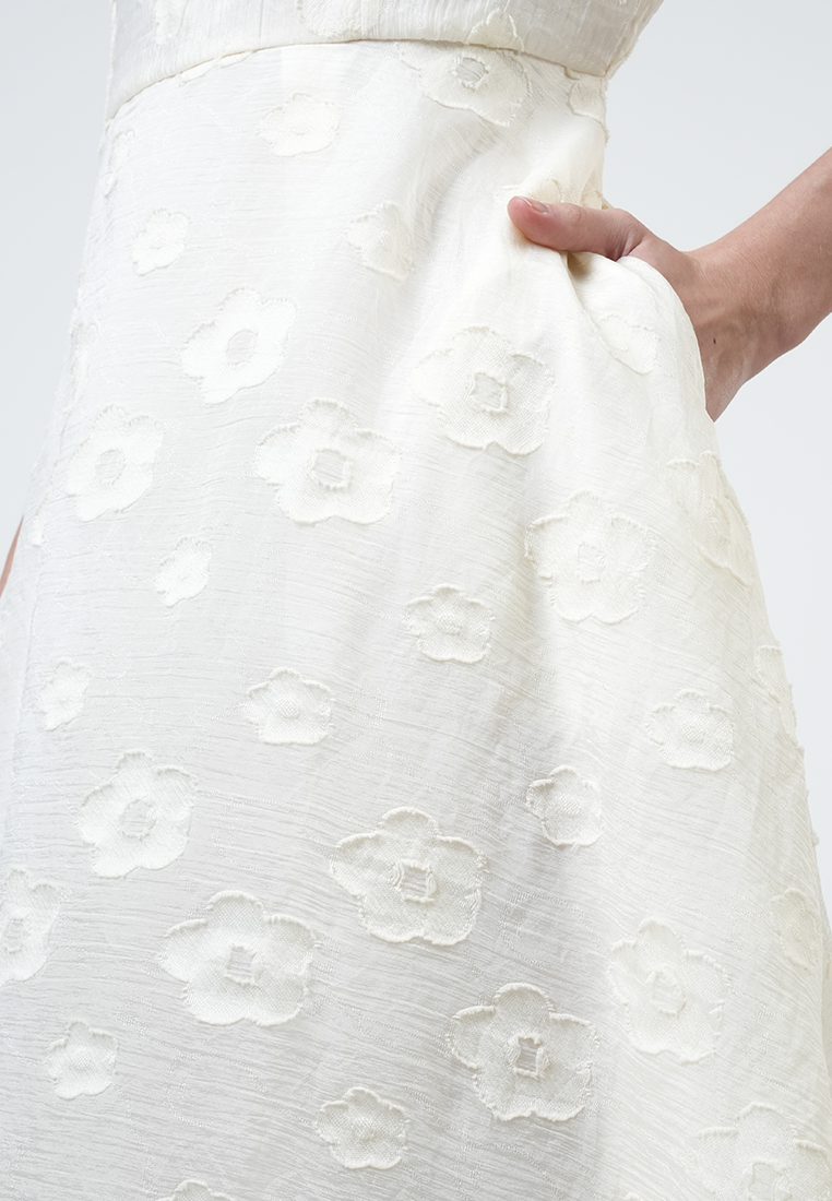 Hailey Burn-Out Floral Midi Dress