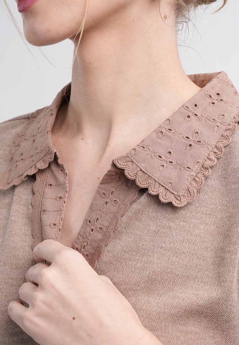 Chloe Eyelet Embroidery Button-up Shirt
