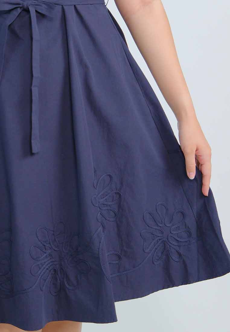 Milly Plus Size Eliza Flower Embroidered Dress