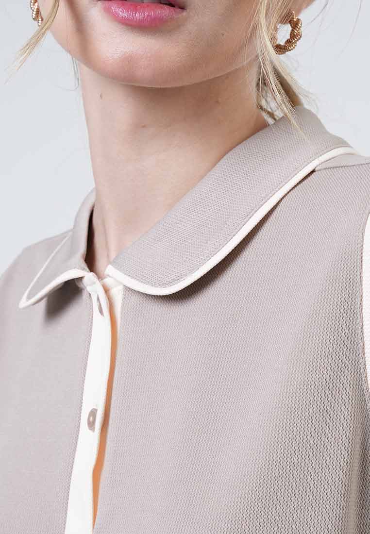 Cassy Contrast Trim Knit Top