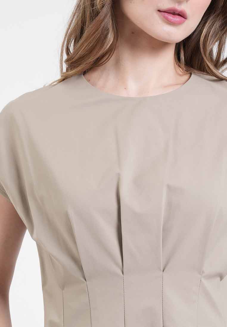 Sienna Terra Pintuck Midi Dress