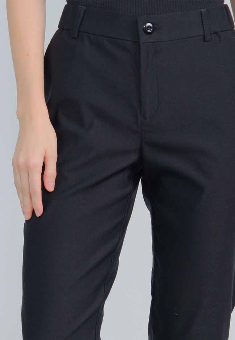 Geneva Slim Pants with Side Garter Detail