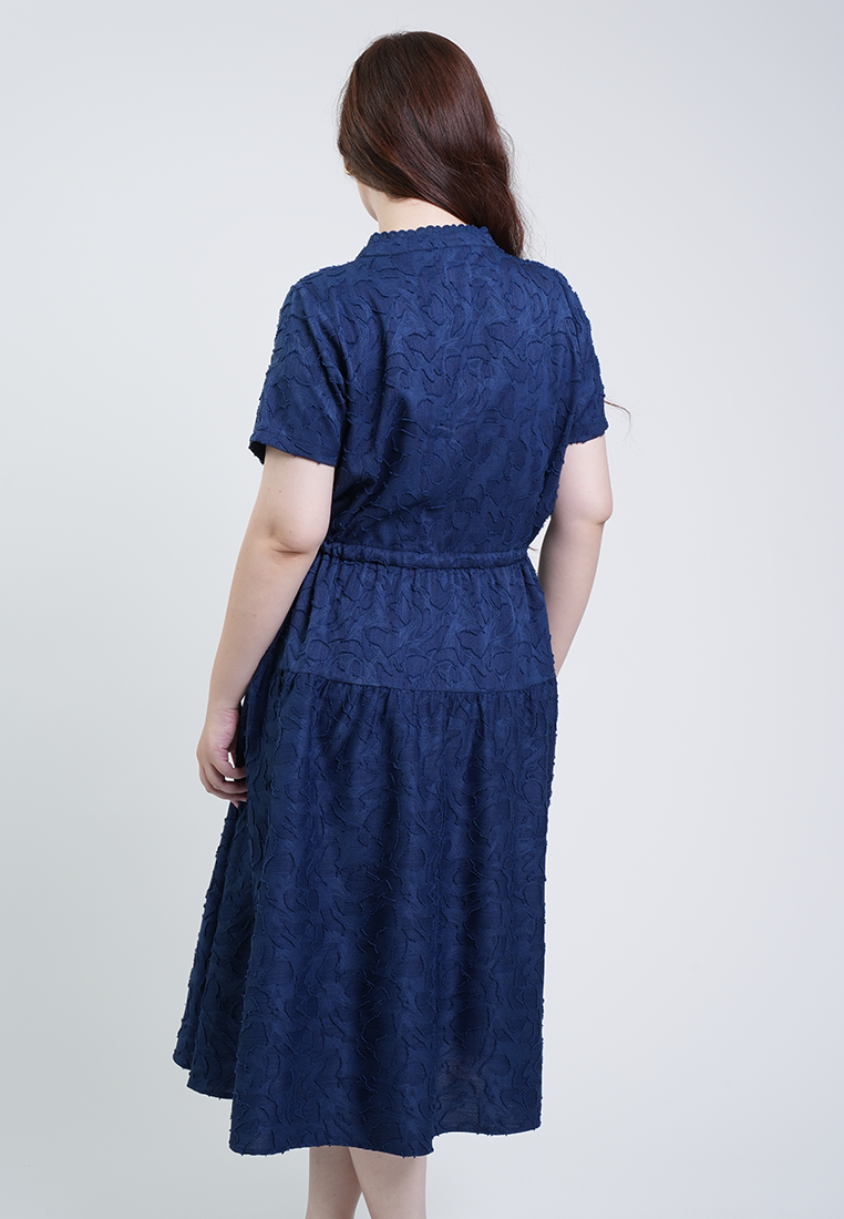 Milly Plus Size Emma Textured A-line Dress