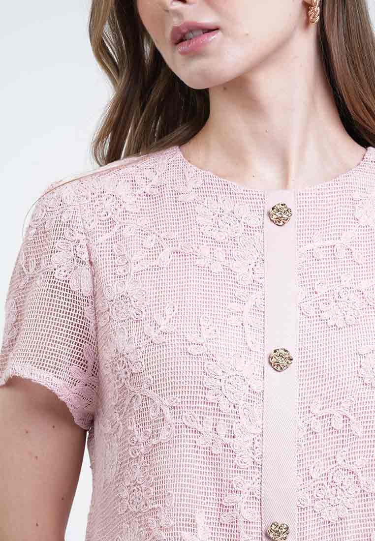 Gwendolyn Layered Twill Dress