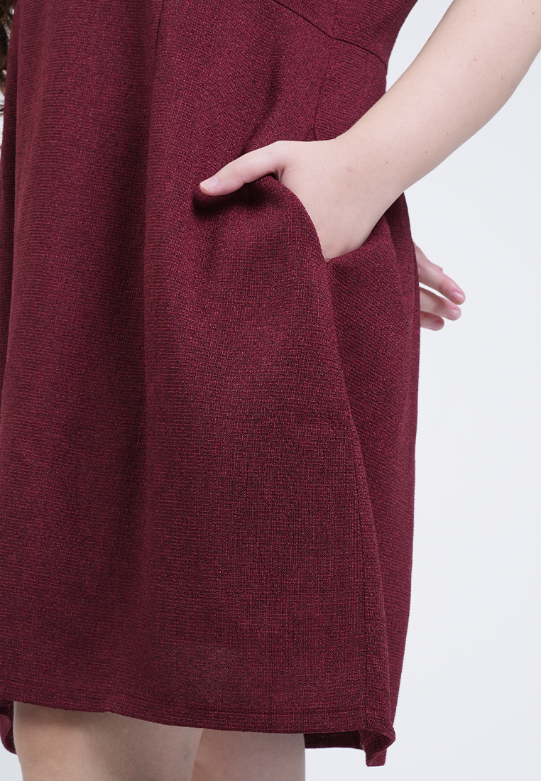 Milly Plus Size Angelina Flutter Sleeve Tweed Dress