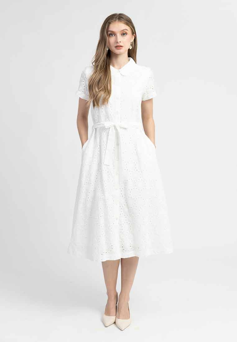 Diana Embroidered Shirt Dress