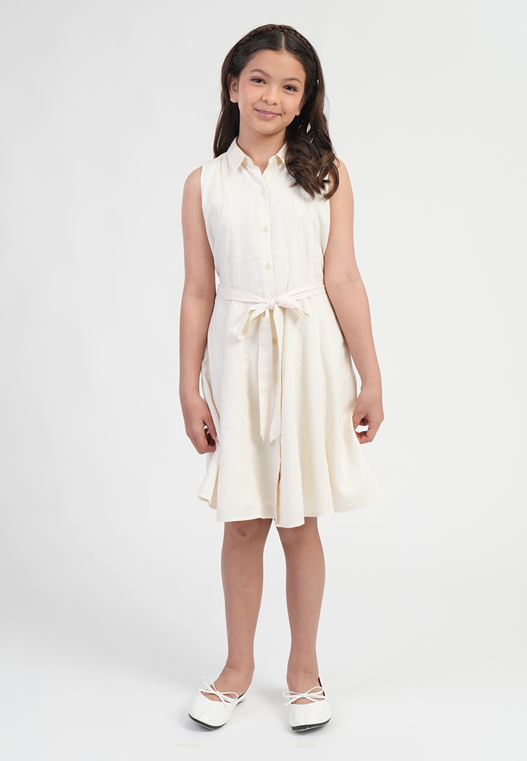 Treehouse Charlotte Button-Front Girl’s Shirt Dress