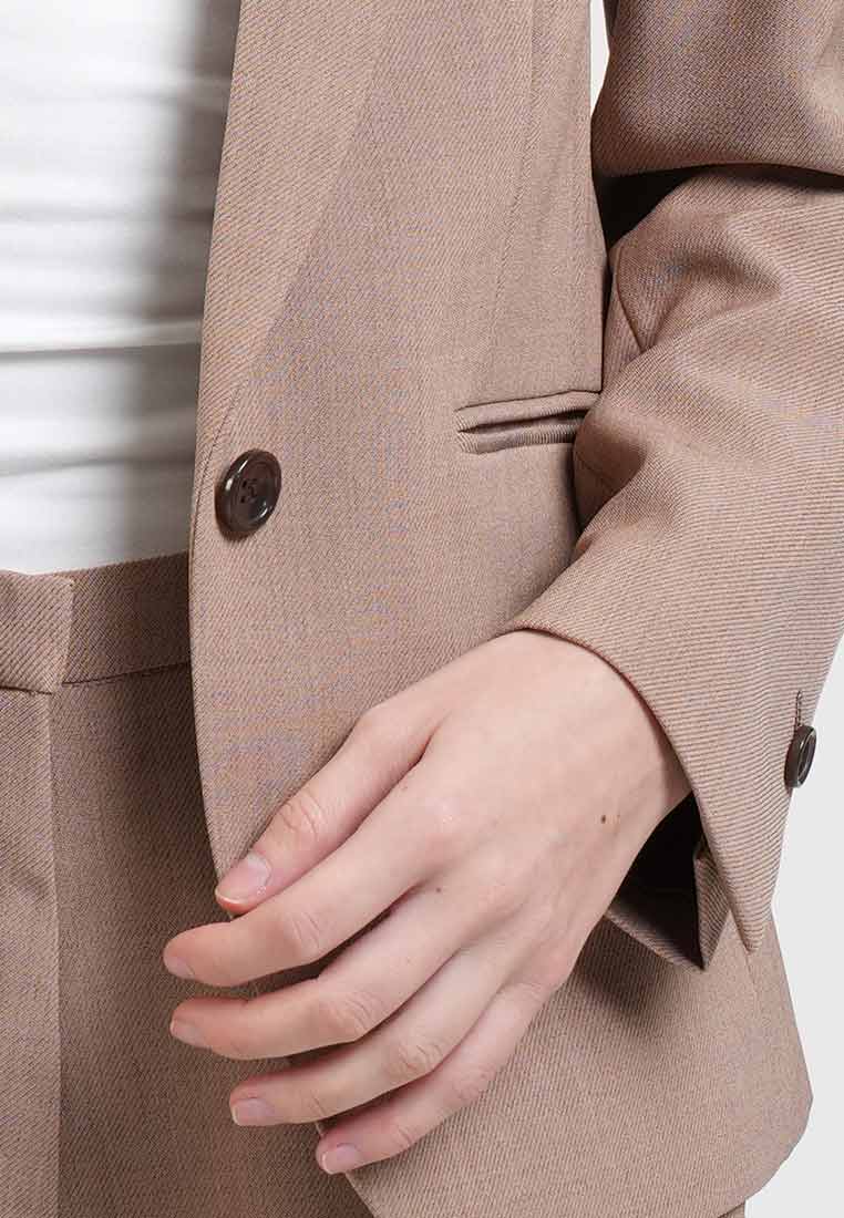 Frances Notched Lapel Button Blazer