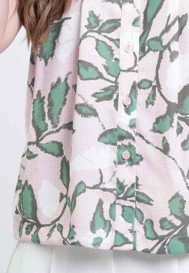 Darria Button-Down Floral Top