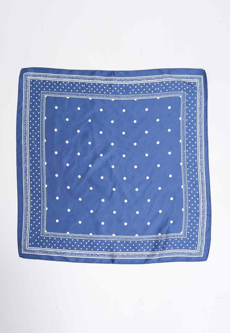 Vintage Charm Polka Dot Square Scarf