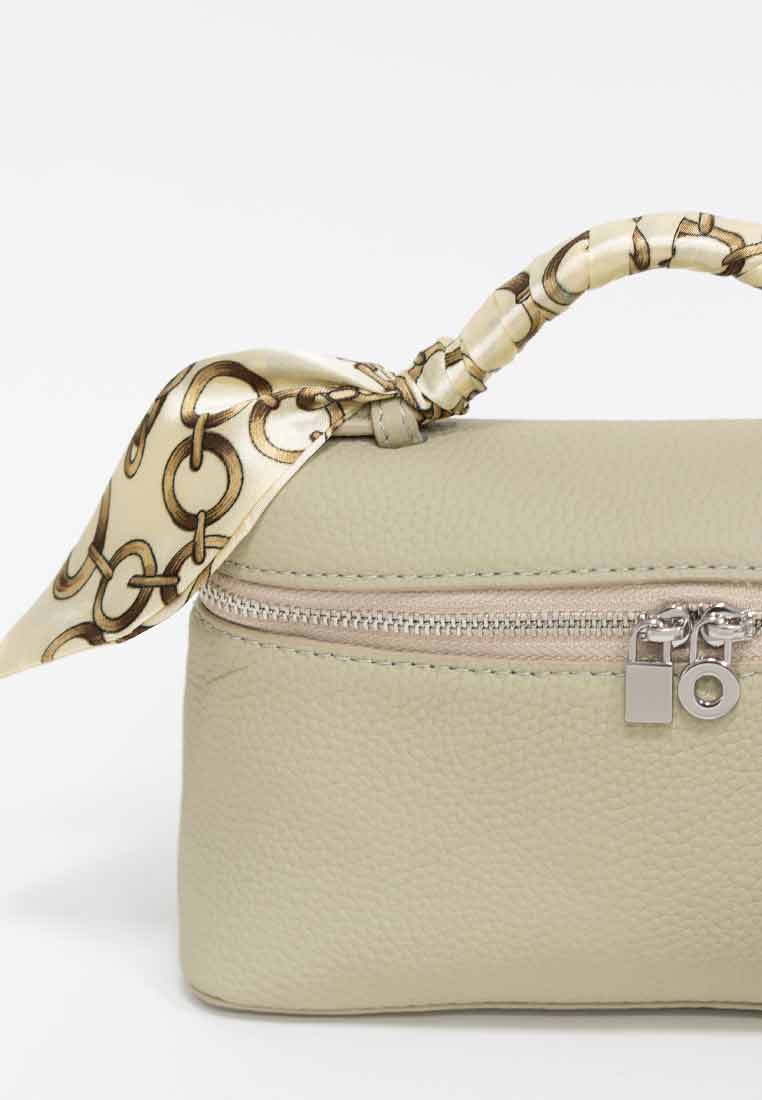Lilly Top Handle Bag With Scarf Detail