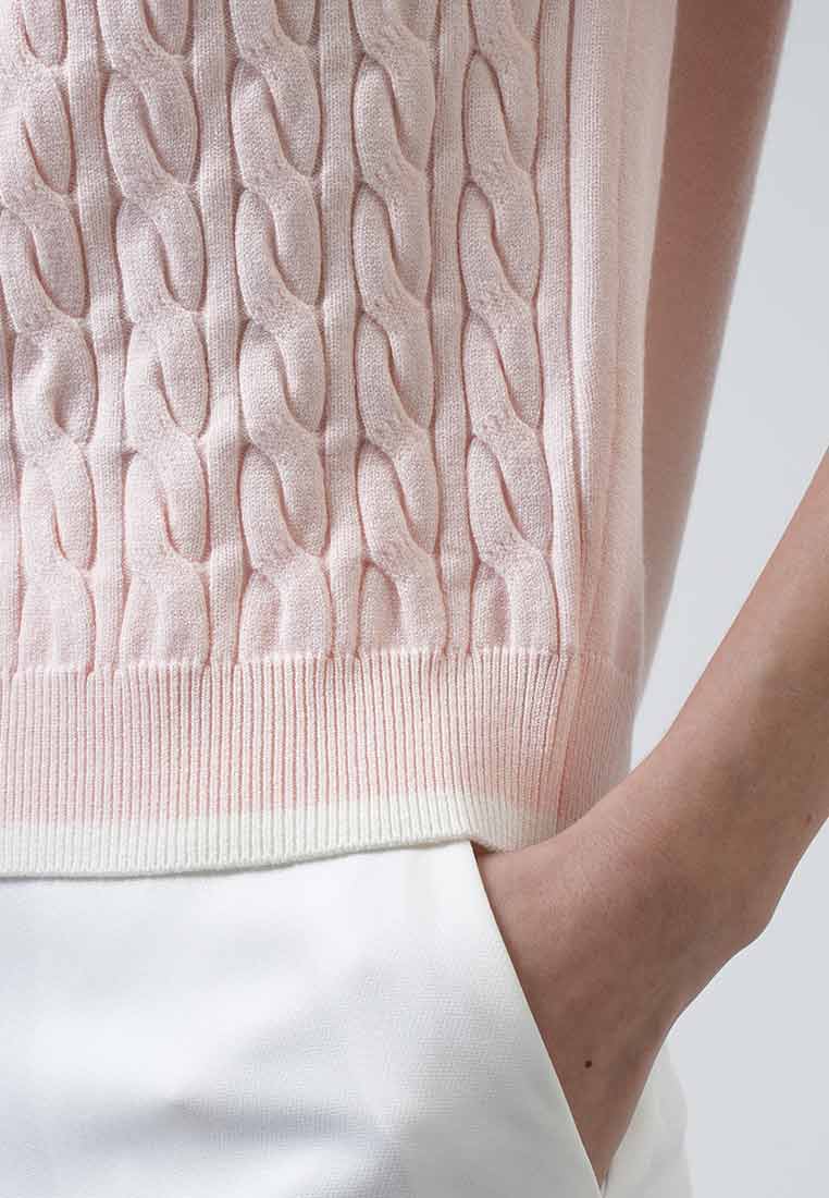 Clarisse Contrast Tipped Knit Top