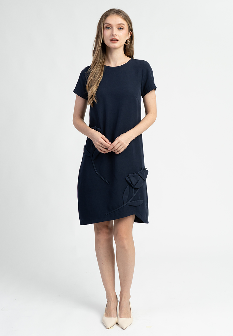 Rosalia 3D Floral Shift Dress