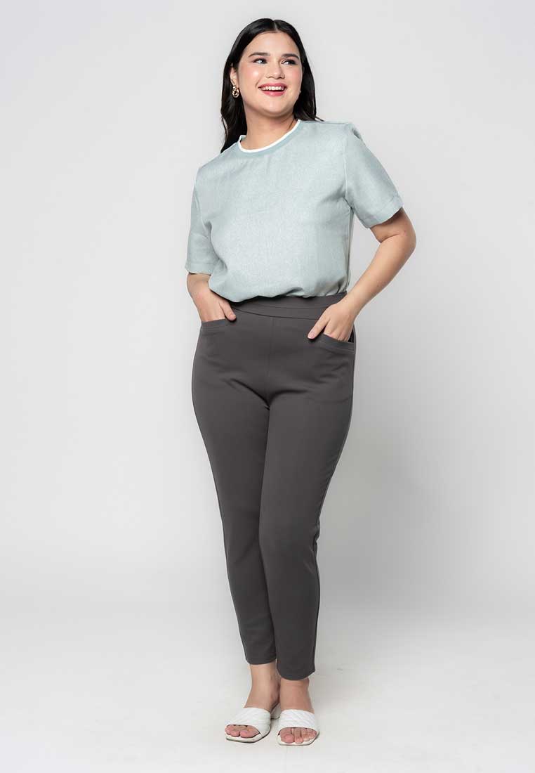 Plus size spandex pants best sale