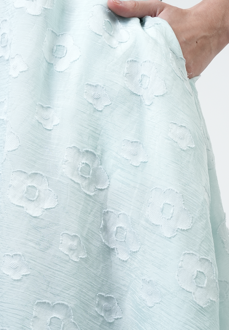 Hailey Burn-Out Floral Midi Dress