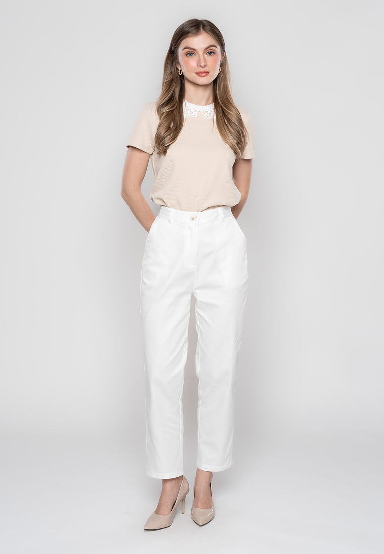 Crezelle Slim-Fit Pants with Pocket Detail