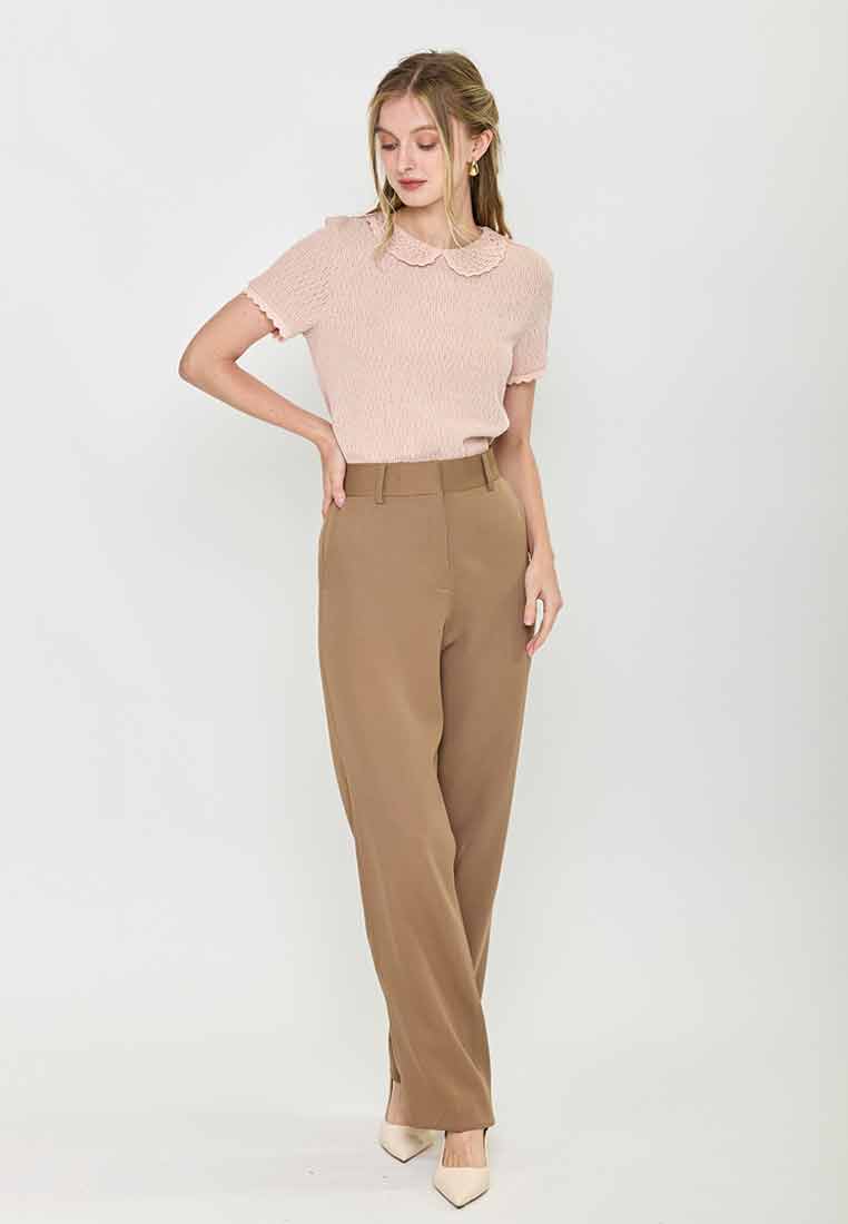 Eliza Jane Relaxed Fit Pants with Belt Loop