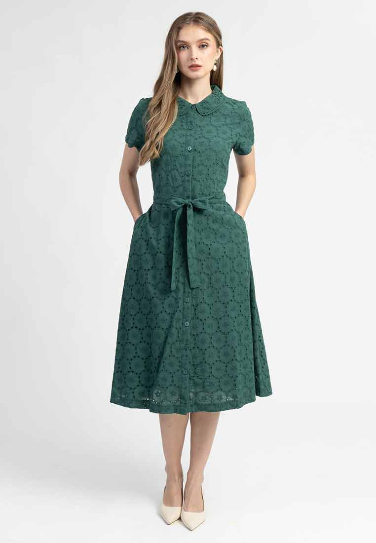 Diana Embroidered Shirt Dress
