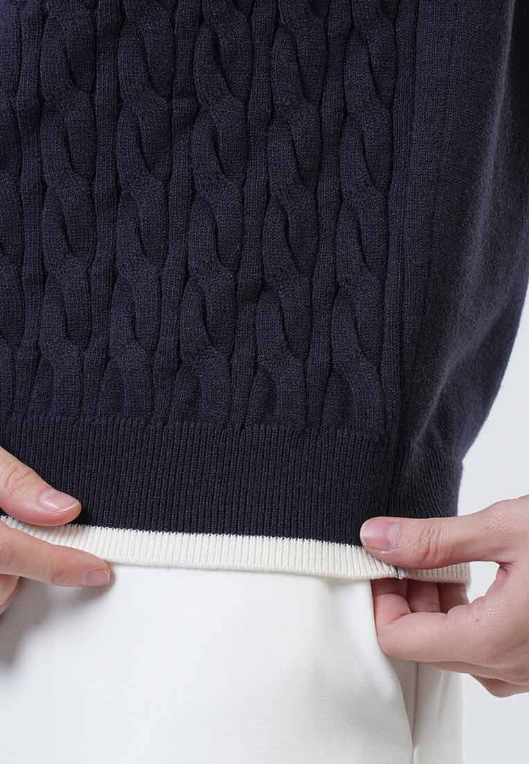 Clarisse Contrast Tipped Knit Top