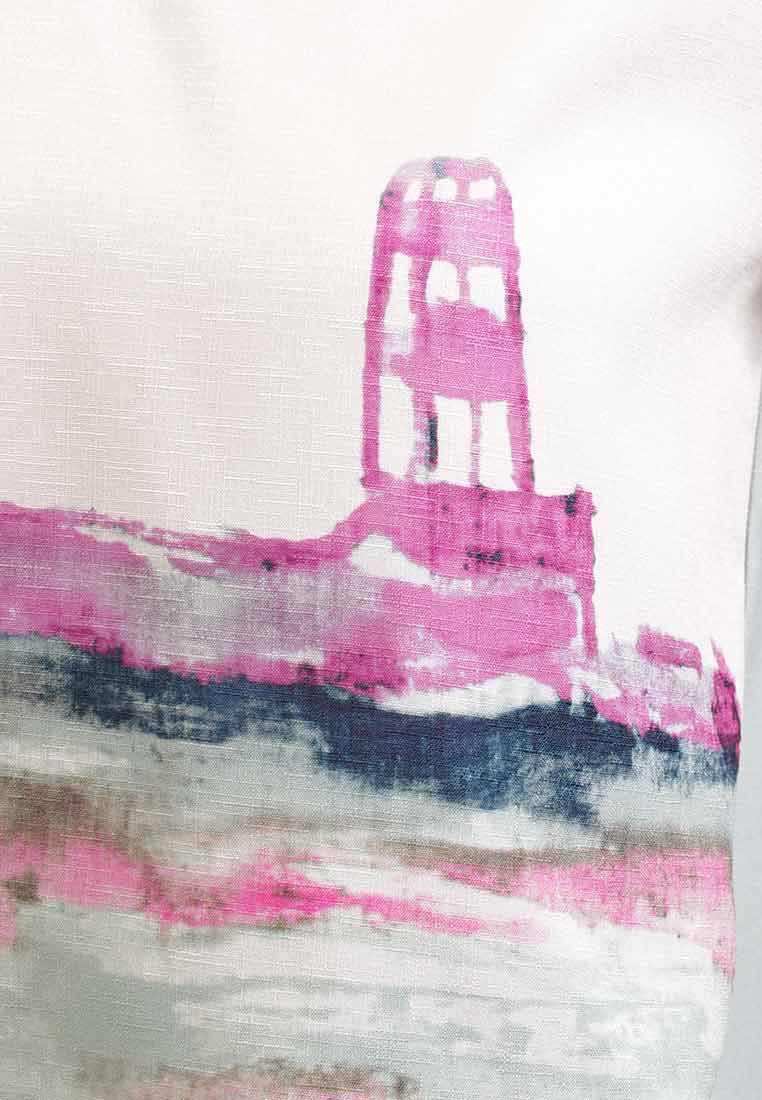 Maris Landscape Peplum Blouse