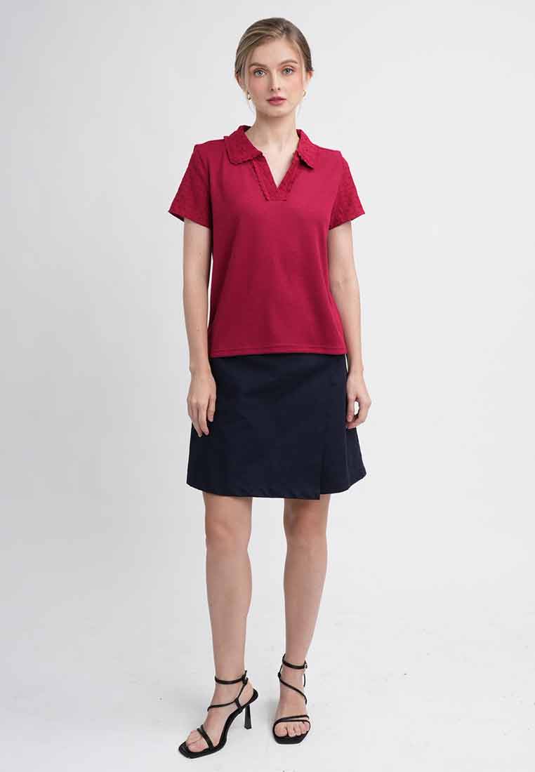 Chloe Eyelet Embroidery Button-up Shirt