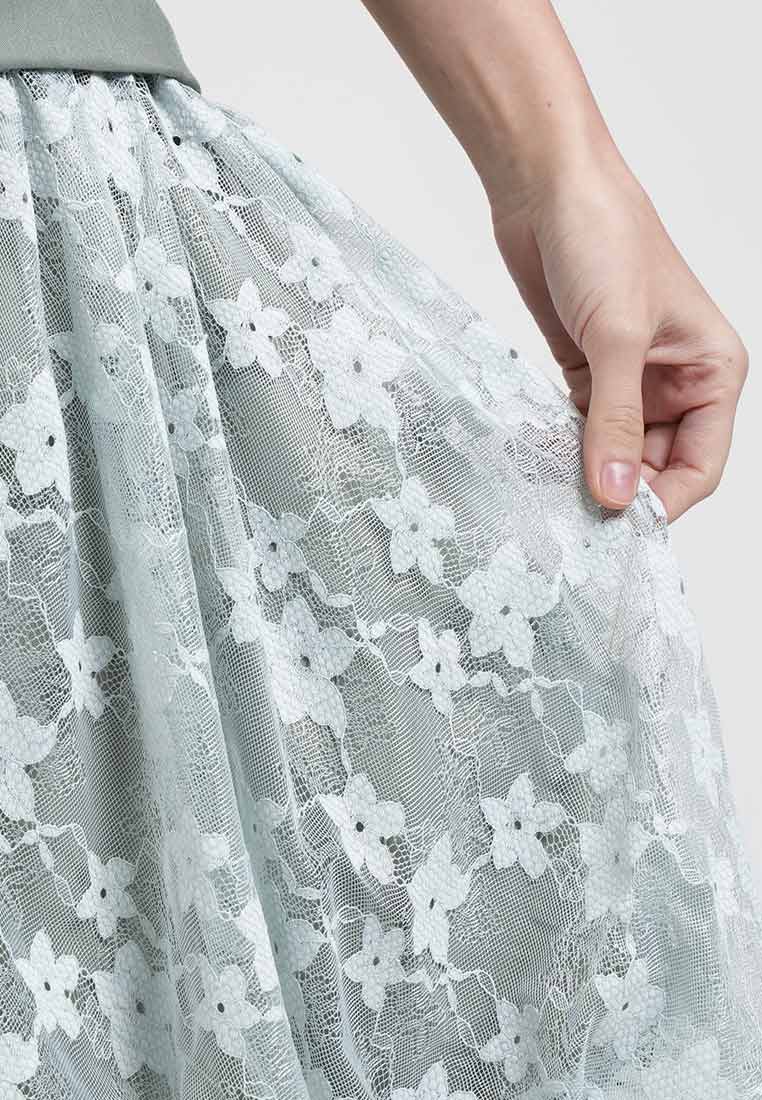 Sophie Floral Laced Midi Dress
