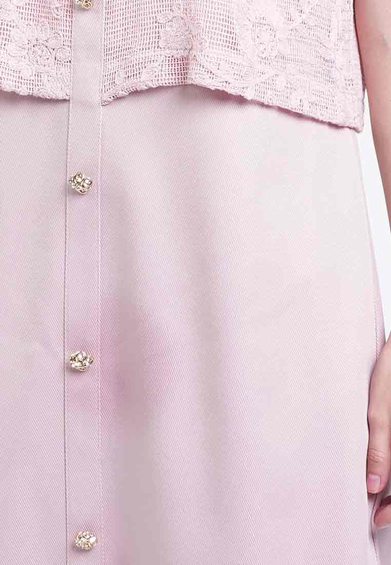 Gwendolyn Layered Twill Dress