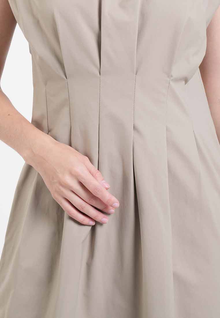 Sienna Terra Pintuck Midi Dress