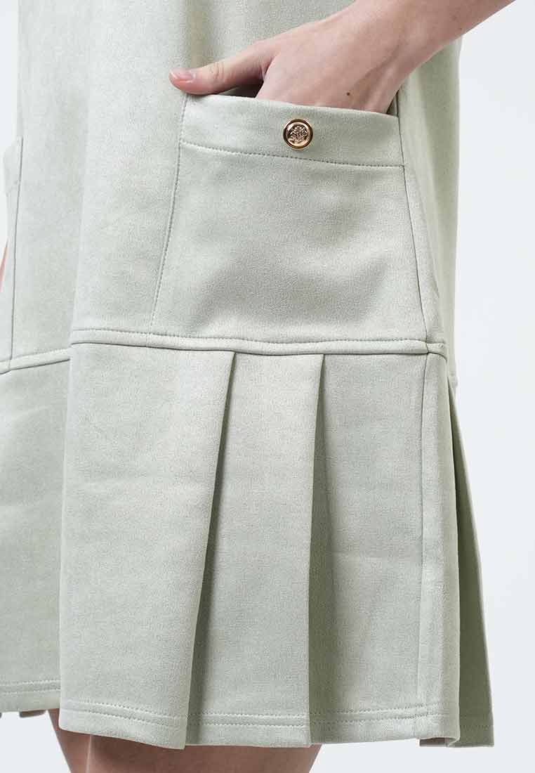 Emma Pleated Pocket Midi Dress