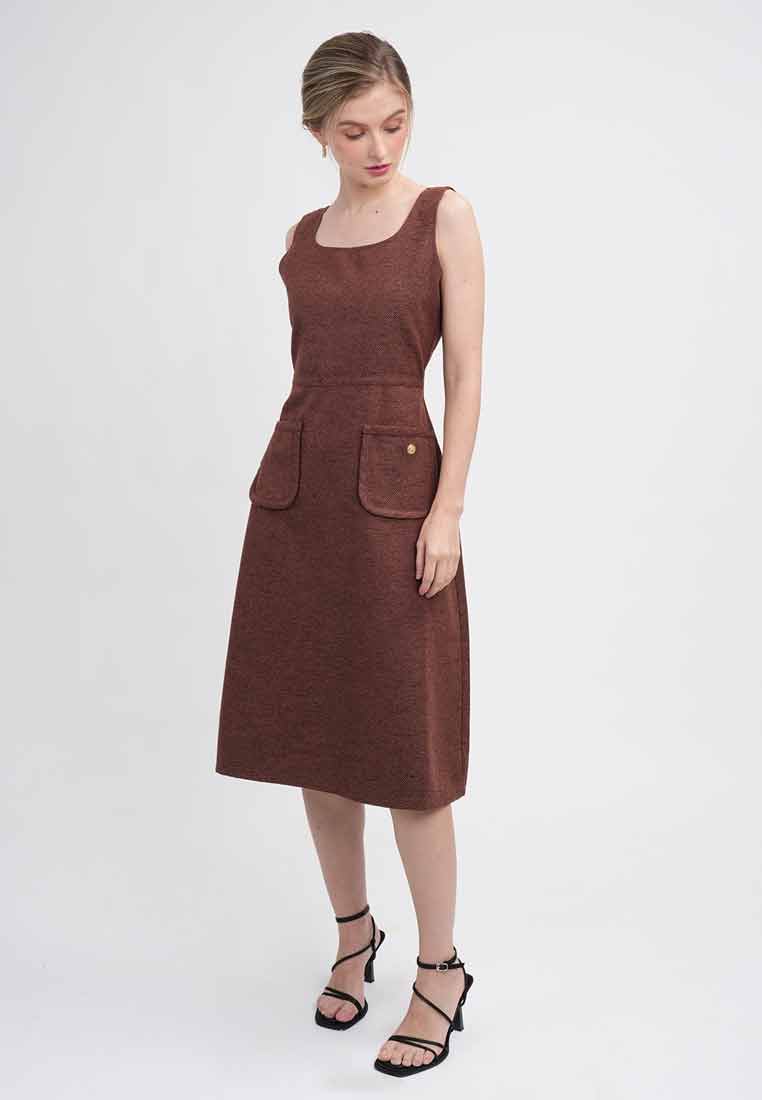 Leah Tweed A-Line Pocket Dress