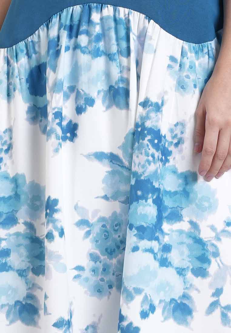 Beatrice Floral Mixed Shift Dress