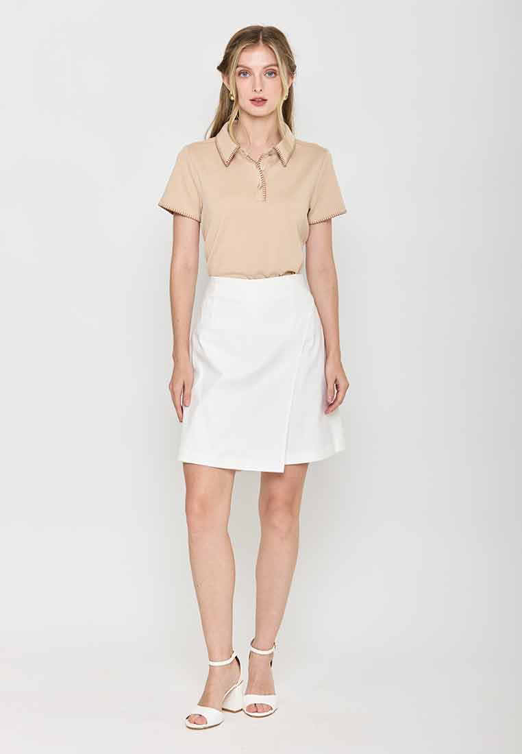 Jovie Collared Stitch Knit Top