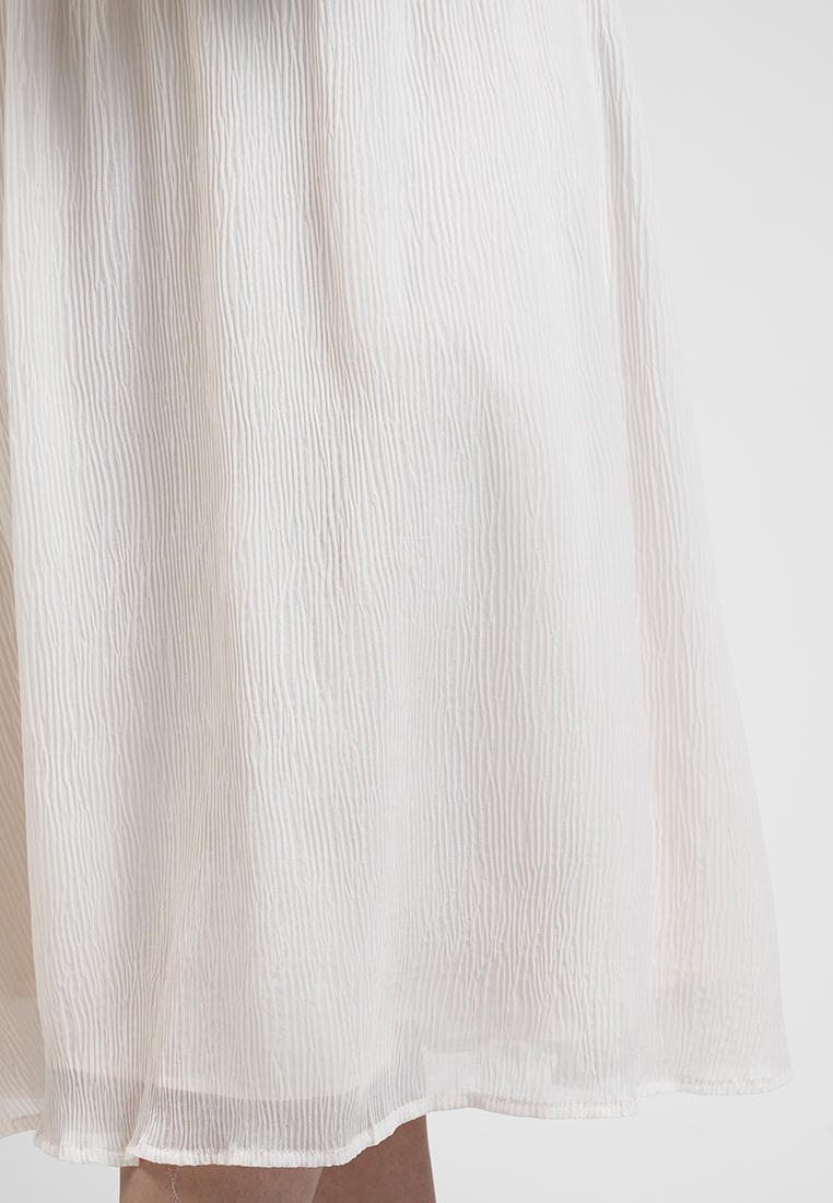 Claudine Structured Two-Tone Midi Dress