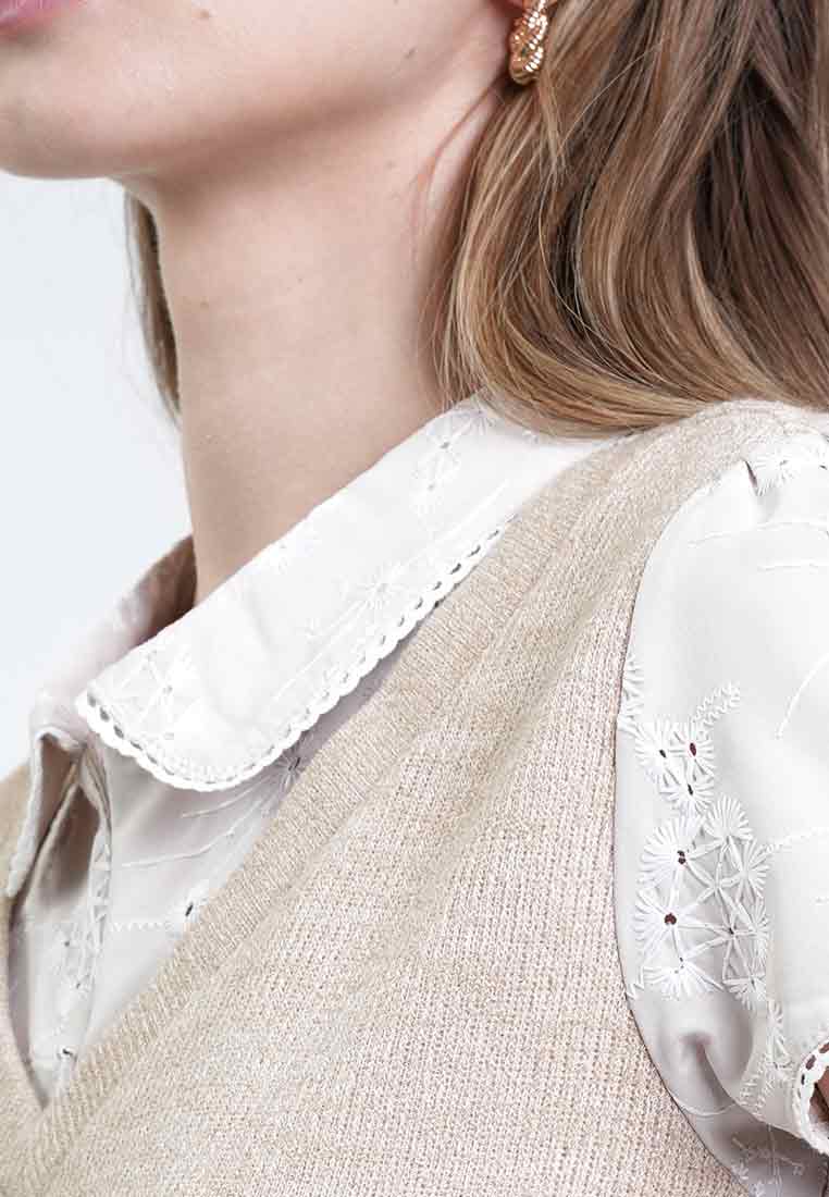 Aria 2-in-1 Knitted Vest Blouse