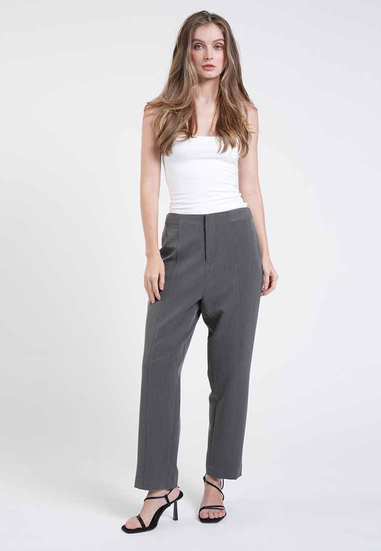 Tara High-Waisted Straight Pants