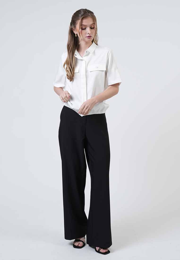 Kinsley Elastic Hem Utility Top