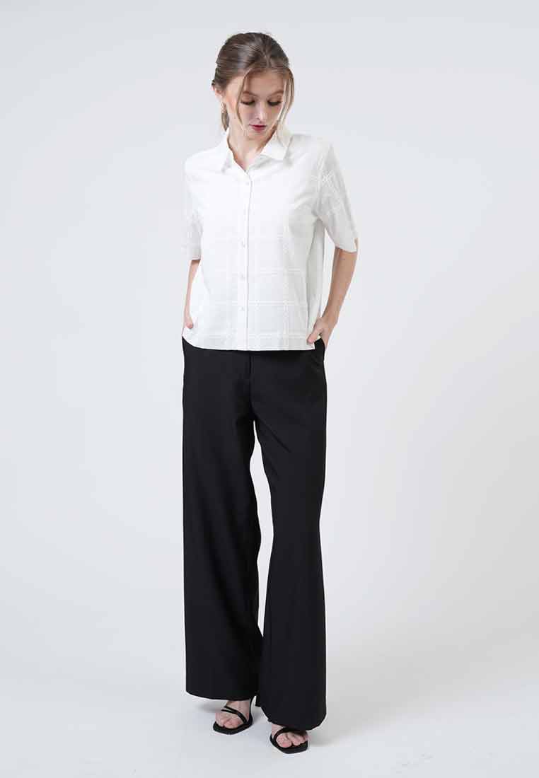Patricia Scalloped Eyelet Blouse