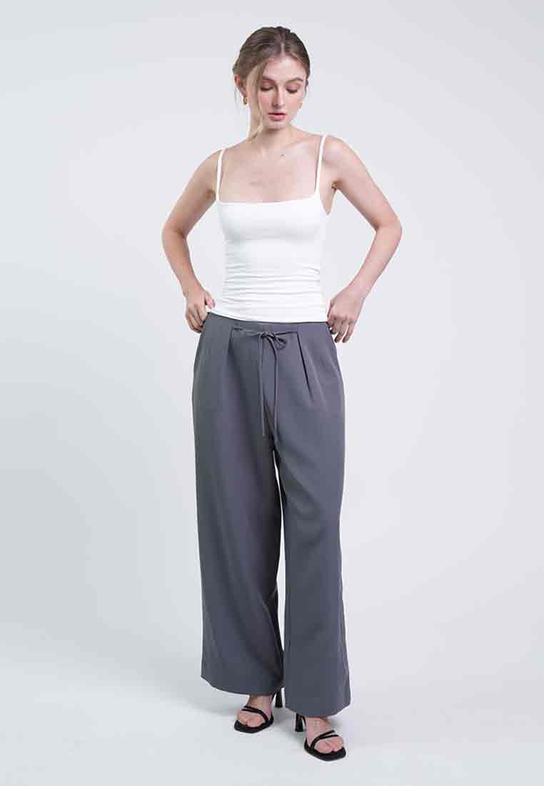 Rowan Tie-Waist Wide-Leg Pants