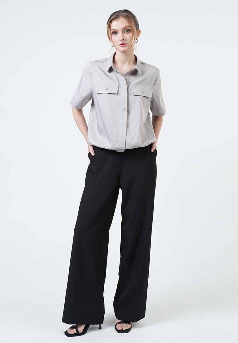 Kinsley Elastic Hem Utility Top