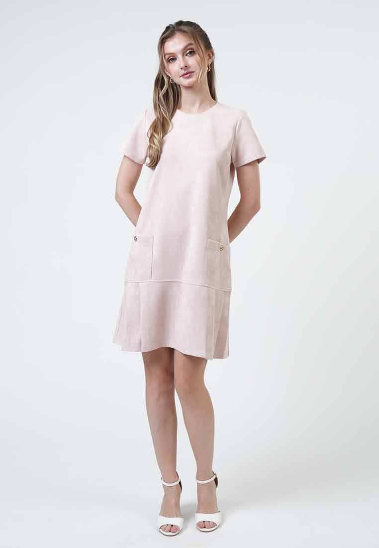 Emma Pleated Pocket Midi Dress