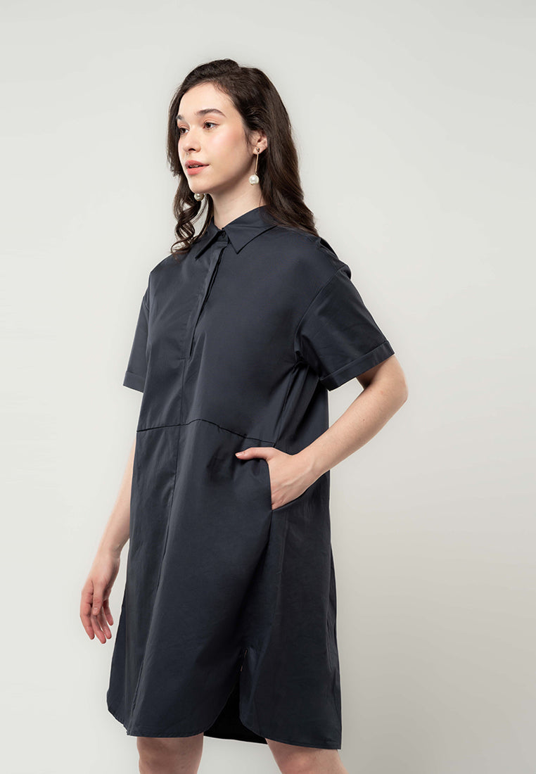 Enidd Shirt Dress with Pockets – Paperdolls