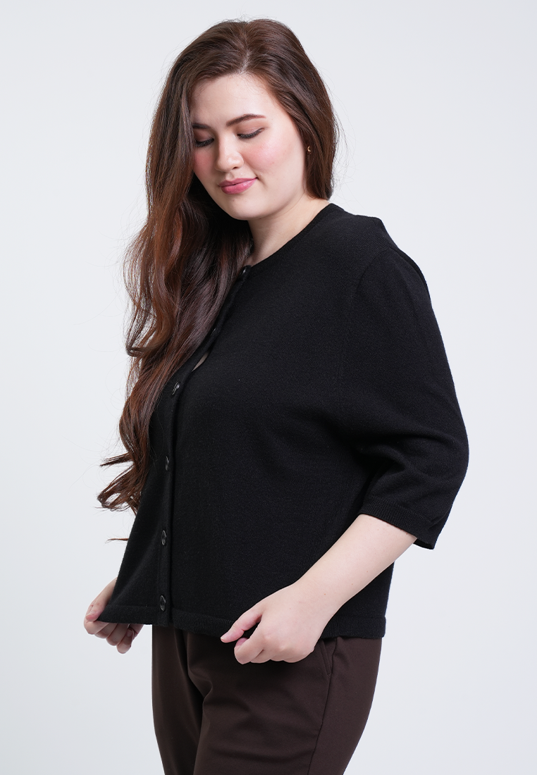 Milly Plus Size Jesselle Knit Button-up Cardigan Top