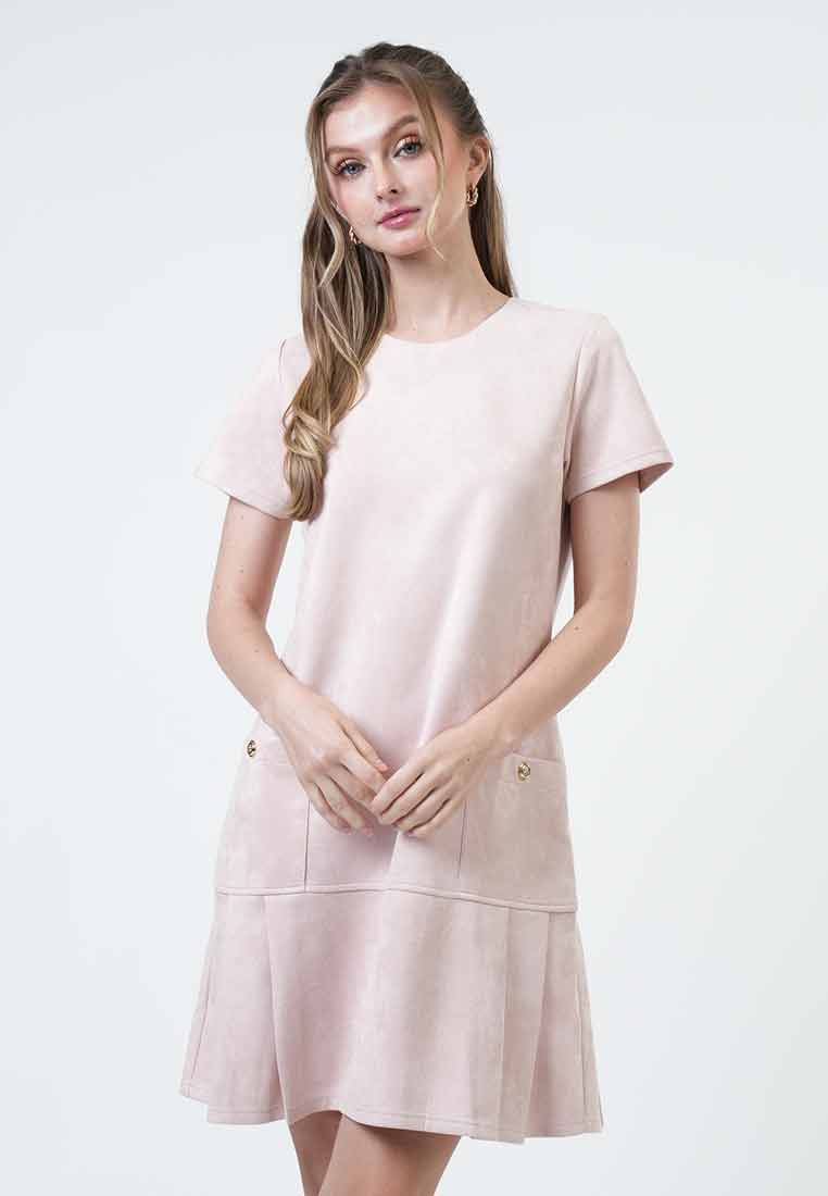 Emma Pleated Pocket Midi Dress